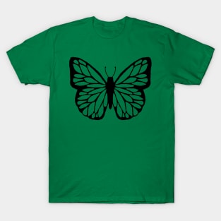 butterfly black and white T-Shirt